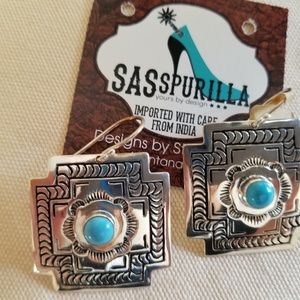 Sterling and turquoise earrings
